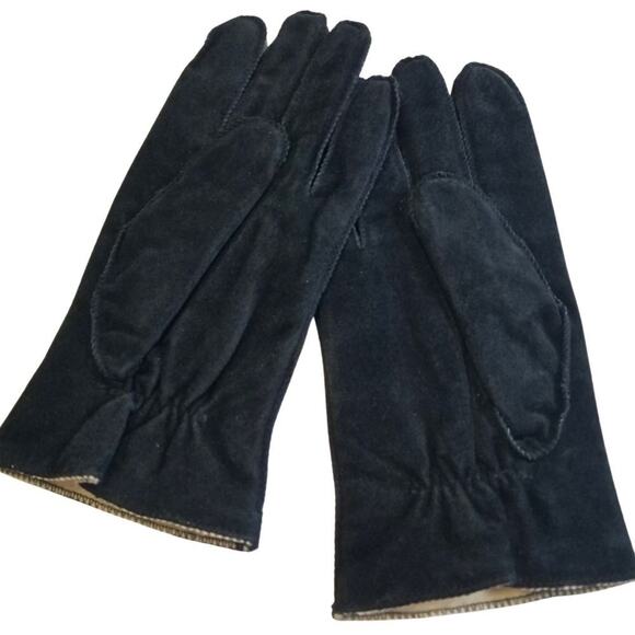 Thinsulate Thermal Insulation Winter Gloves Vintage Suede Leather Black XL Men - Picture 2 of 6